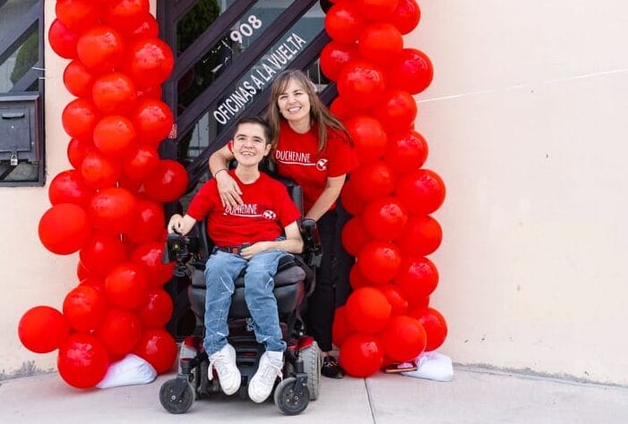 Graciela Méndez Covarrubias and her son, Eduardo.